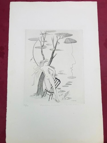 Gravure aquatinte numéroté - aquatinte,
