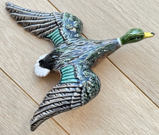 Ancien Canard en Barbotine - A