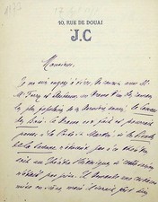 ✒ L.A.S Jules CLARETIE écrivain Comédie Française - propose une pièce de théâtre