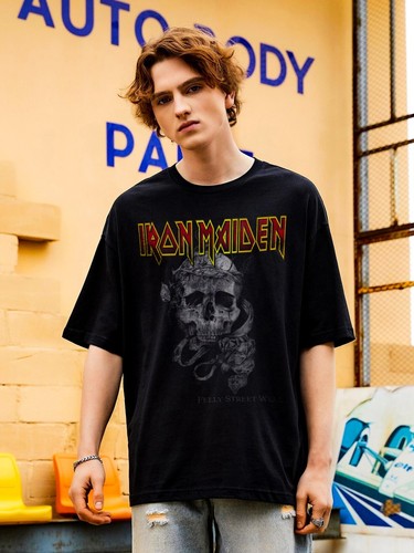 Shirt oversize iron maiden - oversize, |