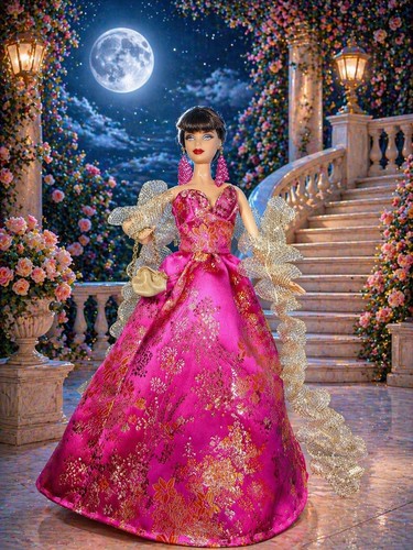 Barbie doll red - barbie, robe