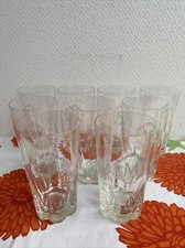 9 anciens verre en cristal