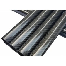 TUBE CARBONE sergé 3K 6mm x 4mm. Longueur 1m. Modélisme RC...