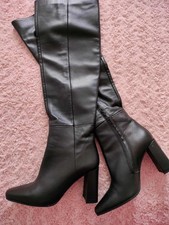 Bottes cuir noir ZARA Talons