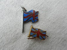 2 breloques militaires drapeau anglais libération