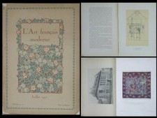 L'ART FRANCAIS MODERNE n°4 1917 PAUL POIRET, TAPIS ECOLE MARTINE, RODIN, MAROC