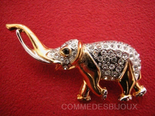 Broche vintage éléphant - broche,