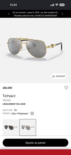 Lunette versace - lunette,