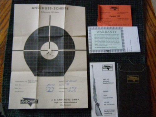 Anschutz match target rifle - target,