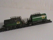 lot 2 wagons citerne HO FLEISCHMANN/2 WAG CITERNE BP/1 PATINE OCCASION
