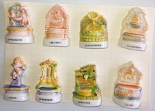 serie de 8 feves oracle des fontaines 2002 arguydal