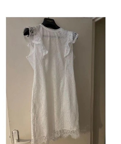 Robe longue dentelle - robe, mi-longue