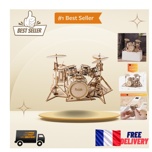 Maquette bois drum kit - bois,