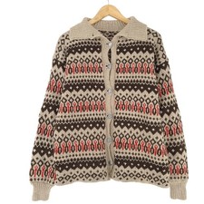 Vintage Nordique Pull Norway Foire Île Laine Femme Zl1 Taille XL