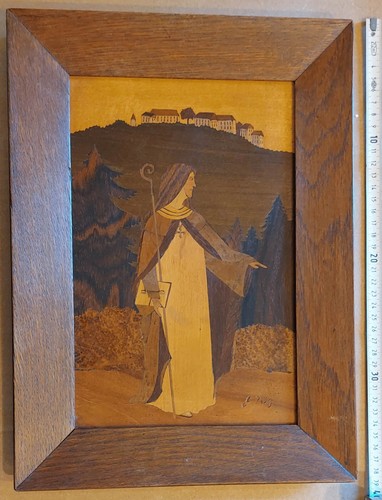 Ancienne marqueterie signée