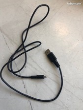 Câble micro USB noir 2.0 bon état fonctionnel