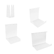 Présentoir de raquettes de en acrylique pour garage, salle jeux,