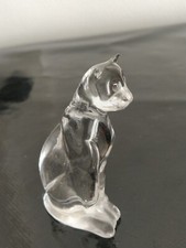 Franklin Mint Chat En Cristal Crystal Clear