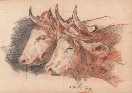Dessin crayon sanguine - et,