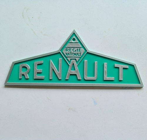 Emblème tracteur renault d35 - emblème,