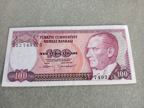 Billet 100 lira turquie - billet,