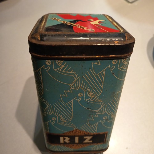Ancien boite tole vide - , la