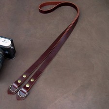 Cuir Véritable Appareil Photo Cou Épaule Sangle Fronde pour DSLR Vintage Neuf