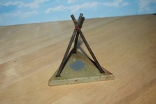 1/32 DEPREUX bivouac camp feu en bois Campement années 1960