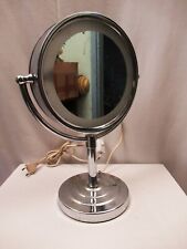 Miroir De Coiffeuse Sur Pied Vintage Double Face Avec Lumière Collectible