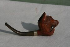 pipe en bois tête de cheval.