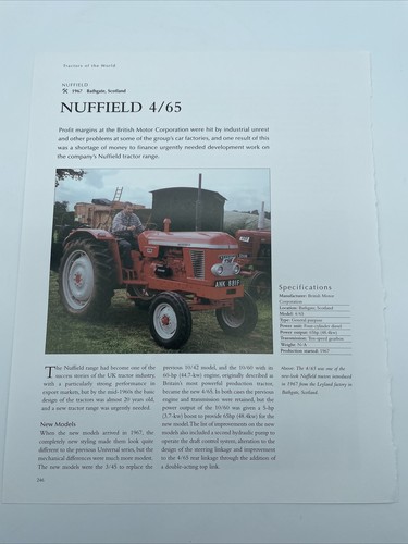 1967 nuffield tractor - 1967, 4/65