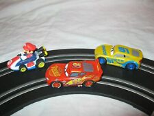 ? Lot x3 VOITURE FIRST CARRERA GO!!! MARIO KART DISNEY CARS Circuit Électrique