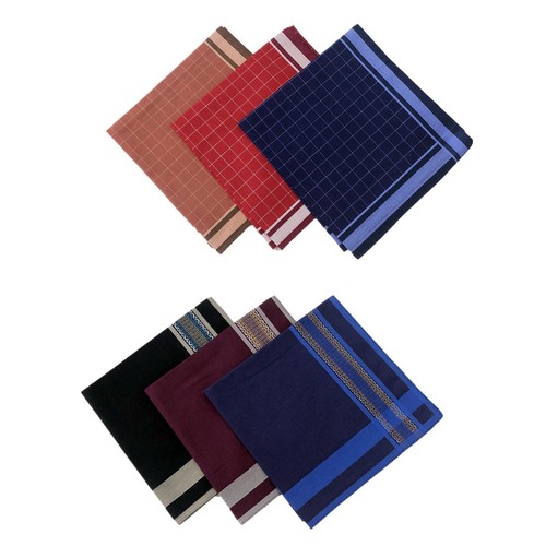 6pcs mouchoir carreaux - 6pcs,