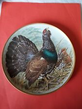 Assiette Collection Franklin Grand Tétras Porcelaine Limoges Haviland Par Basil