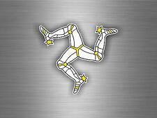 Autocollant sticker voiture drapeau celte triskel triskele celtique ile de man 