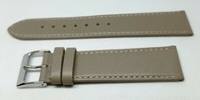 Bracelet de Montre Remplacement,20mm,Vrai Cuir ,Beige,Fait,Fabriqué En Italy