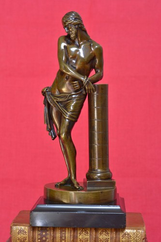 Christ colonne statuette - à, la