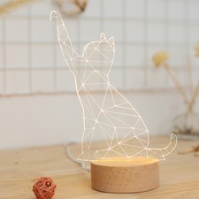  Veilleuse Chat Lampe Poser Animal De Nuit Pour Chambre Décorative