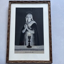 Tableau religieux soie tissé
