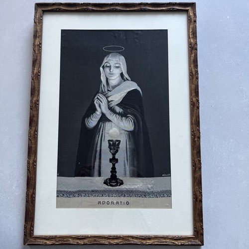 Tableau religieux soie - , tissé