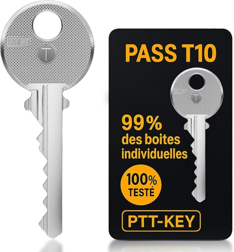 Clé passe ptt t10 boîte - clé,