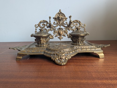 Ancien encrier double - , de