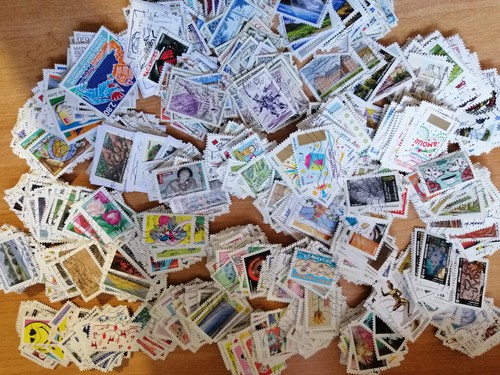 Lot 1000 timbres oblitérés - lot,