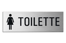 Plaque Panneau Toilette WC