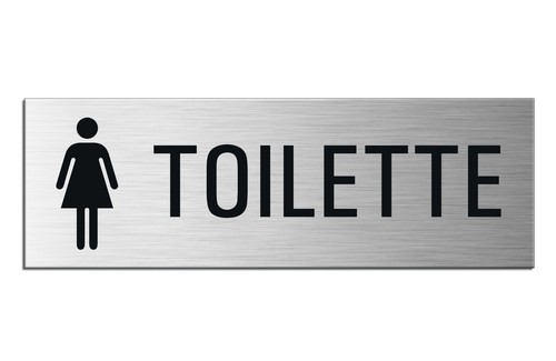 Plaque panneau toilette - plaque,