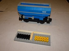 Lego 4536 Wagon Trémie Bleu - Blue Hopper Car