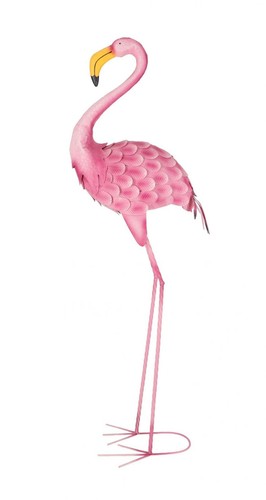 Flamant rose métal - flamant,