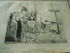 Litho Caricature 1858  Les