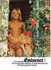 PUBLICITE ADVERTISING  1972   EMINENCE  slip sous vetements