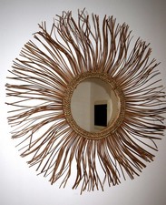 Miroir En Rotin Naturel Forme
